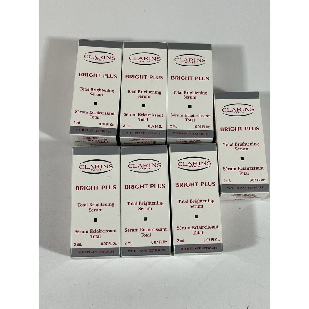 Clarins Paris Bright Plus Total Brightening Serum  2ml Lot of 7